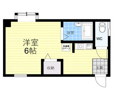 グレース(ワンルーム/3階)の間取り写真