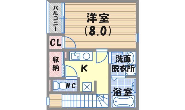 レオネクストマインジマー敷島(1K/2階)の間取り写真