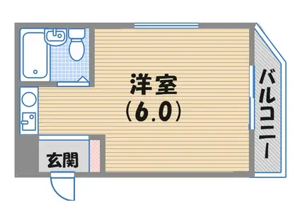 メゾンK2(ワンルーム/3階)の間取り写真