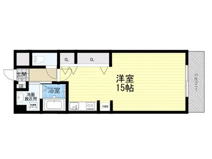 アイビーヒルズ夙川(ワンルーム/2階)の間取り写真