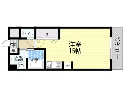 アイビーヒルズ夙川(ワンルーム/3階)の間取り写真