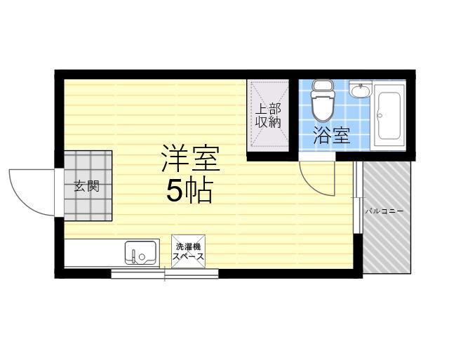 WING ICHINIWA(ワンルーム/3階)の間取り写真