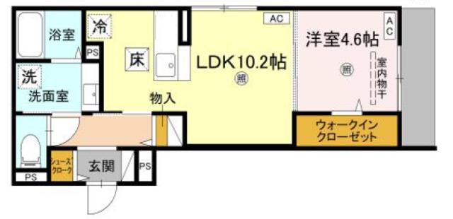 MAISON DE 青木(1LDK/1階)の間取り写真