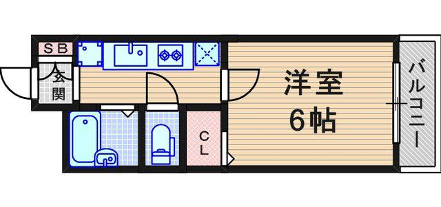レオパレス アーク(1K/2階)の間取り写真