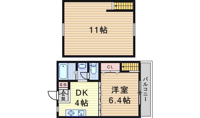 プレアデス(2K/7階)の間取り写真