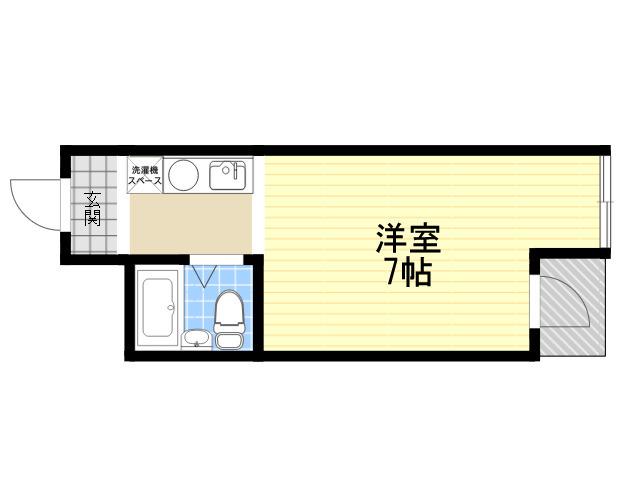 プリエールJR塚口駅前(1K/3階)の間取り写真