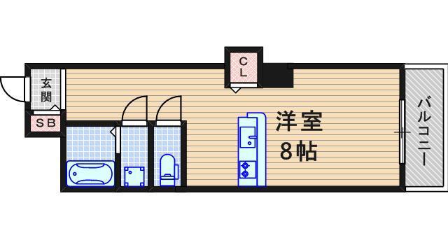プレンティー21(ワンルーム/3階)の間取り写真