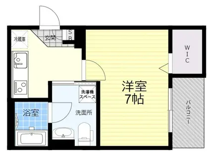 WILLETS 園田(1K/1階)の間取り写真