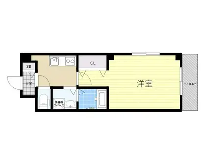 ネクステージ稲野町(1K/3階)の間取り写真