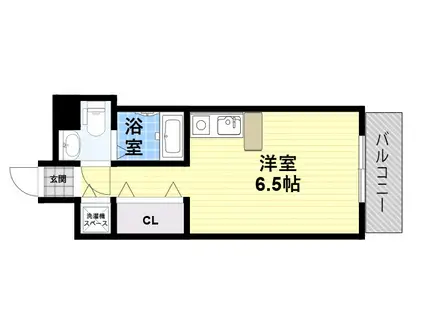 マイコート園田(ワンルーム/3階)の間取り写真