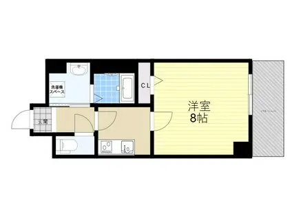 杭瀬本町1丁目PJ(1K/11階)の間取り写真