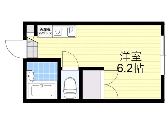 レオパレスESAKA(ワンルーム/1階)の間取り写真