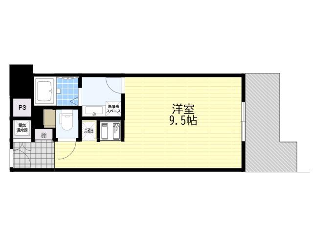 朝日プラザ新大阪(ワンルーム/1階)の間取り写真