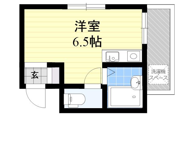 ネクスト BD(ワンルーム/3階)の間取り写真