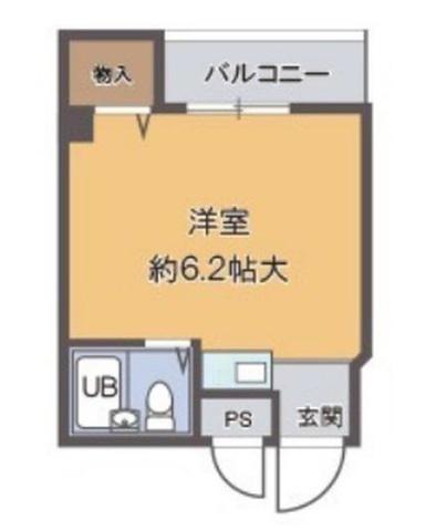シティライフ8(ワンルーム/6階)の間取り写真