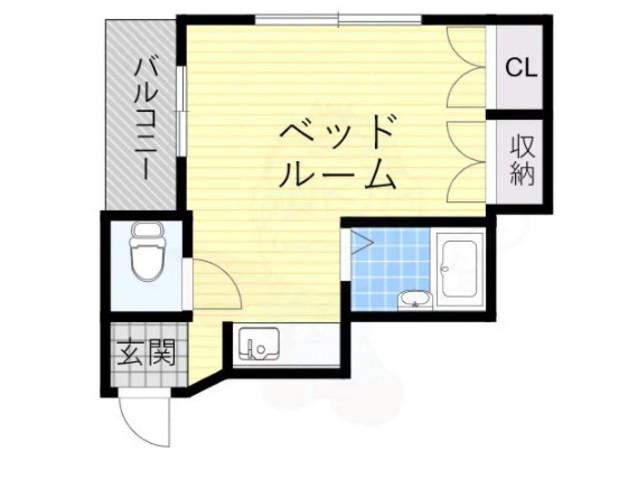 ハイムあこ(1K/2階)の間取り写真