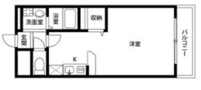 アンプルールフェールSHIBATA(ワンルーム/3階)の間取り写真