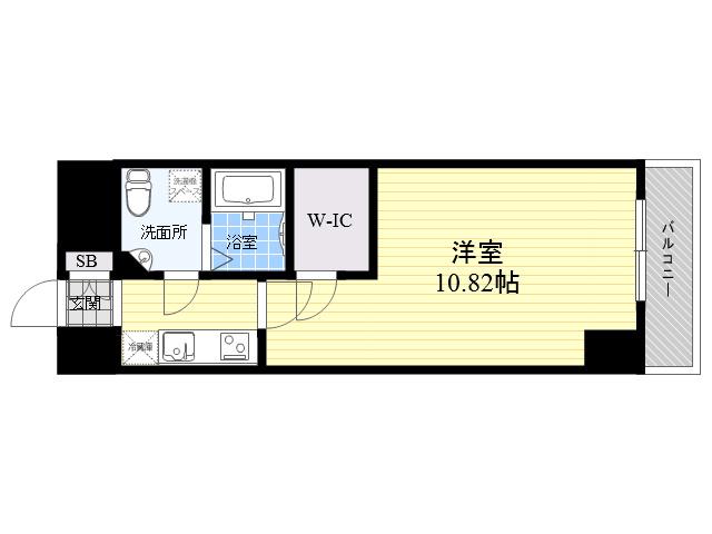 サンレムート江坂1ST(1K/7階)の間取り写真