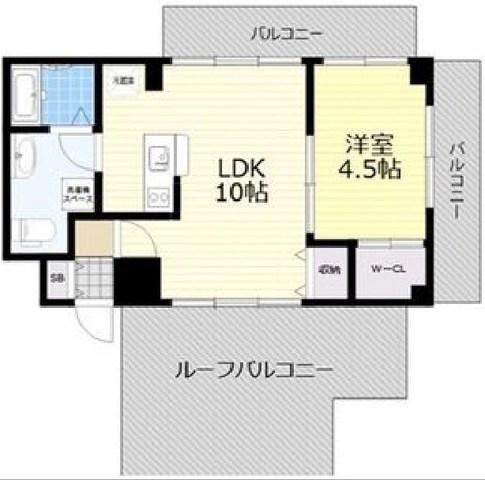 レギャン002(1LDK/5階)の間取り写真