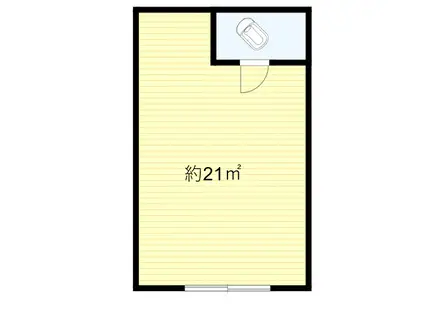 ハイツパルクシュトラーセ(ワンルーム/1階)の間取り写真