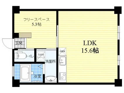 アートリファイン関大(1SLDK/1階)の間取り写真