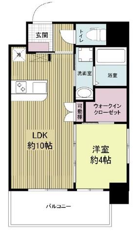 サムティ江坂JUREVE(1LDK/5階)の間取り写真