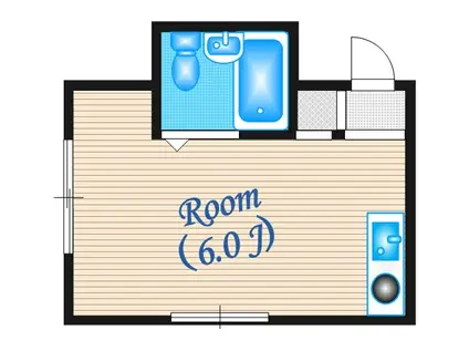KSコート江坂東(ワンルーム/2階)の間取り写真