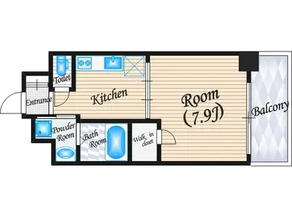 M´S COMFORT ESAKA(1K/3階)の間取り写真