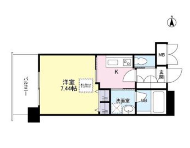 レジディア新大阪2(1K/5階)の間取り写真