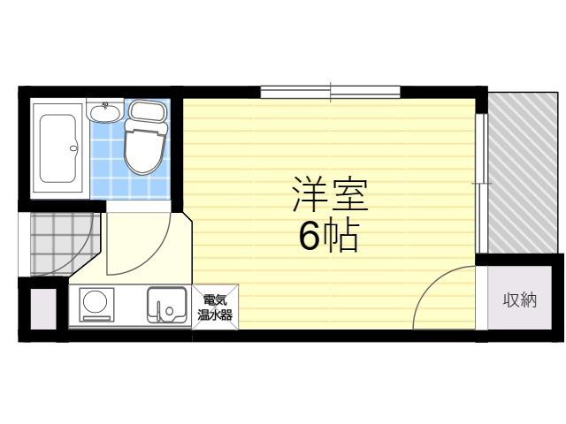 ビスタ泉町(1K/3階)の間取り写真