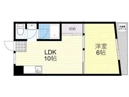 桜川太平マンション(1LDK/3階)の間取り写真