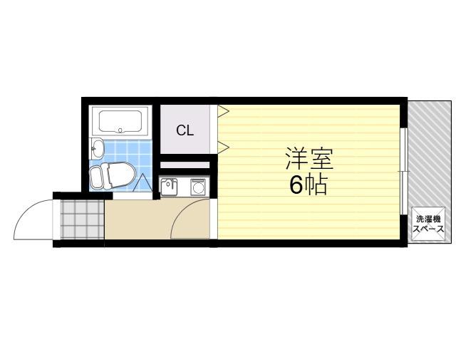 パワーズマンション(1K/7階)の間取り写真