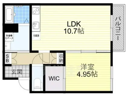 CEDAR HOLLYAMADA ONE(1LDK/1階)の間取り写真