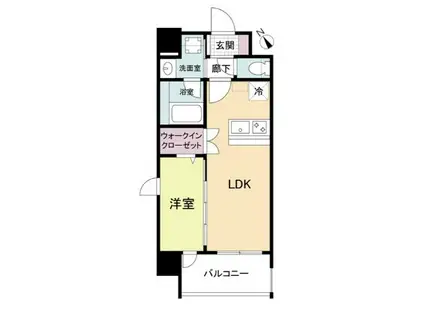 ブランシエスタ南吹田パークサイド(1LDK/2階)の間取り写真