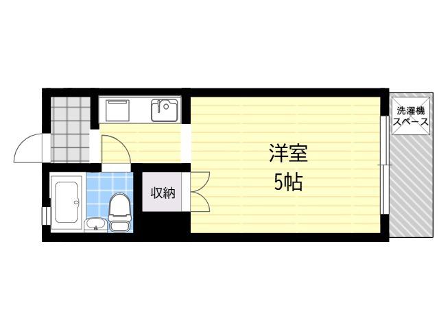 サクラアパートメント(1K/2階)の間取り写真