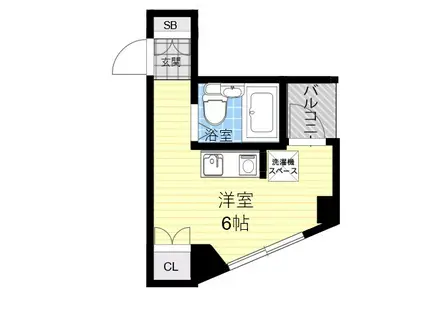 プレサージュ尼崎(ワンルーム/3階)の間取り写真