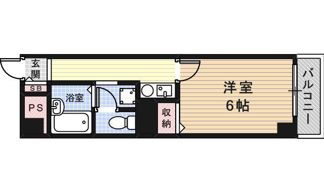 アートフォルテ(1K/4階)の間取り写真