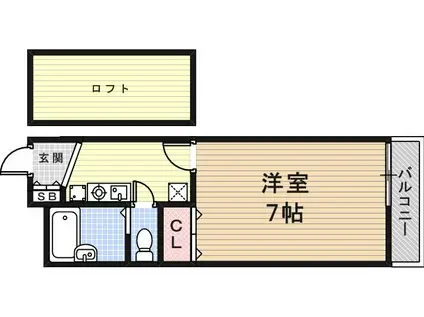 アバントコート尼崎(1K/3階)の間取り写真