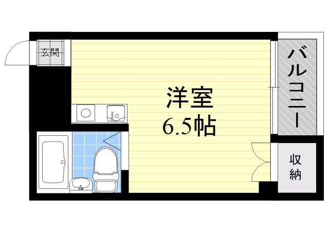 パーソナルマンション杭瀬Ⅱ(ワンルーム/2階)の間取り写真