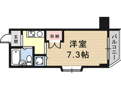 ジョイフル出屋敷(1K/5階)の間取り写真