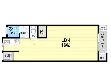 大谷マンション(1LDK/10階)の間取り写真