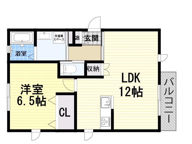MAISON LANGE (1LDK/3階)の間取り写真