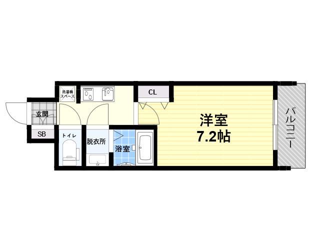 フレシール昭和通(1K/5階)の間取り写真