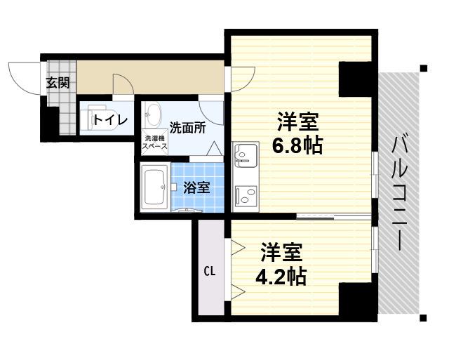 MAISON PREMIER 7(1LDK/2階)の間取り写真