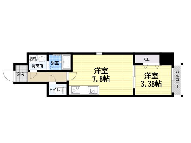MAISON PREMIER 7(1LDK/2階)の間取り写真