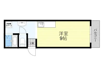 シャルマンシュウ(ワンルーム/3階)の間取り写真