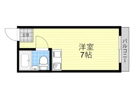 天正ビル(ワンルーム/4階)の間取り写真