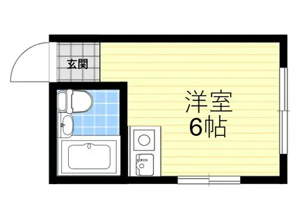 大和ヒューマンハイツ(ワンルーム/3階)の間取り写真