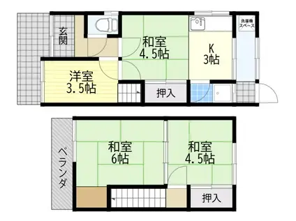 金丸借家(4K)の間取り写真