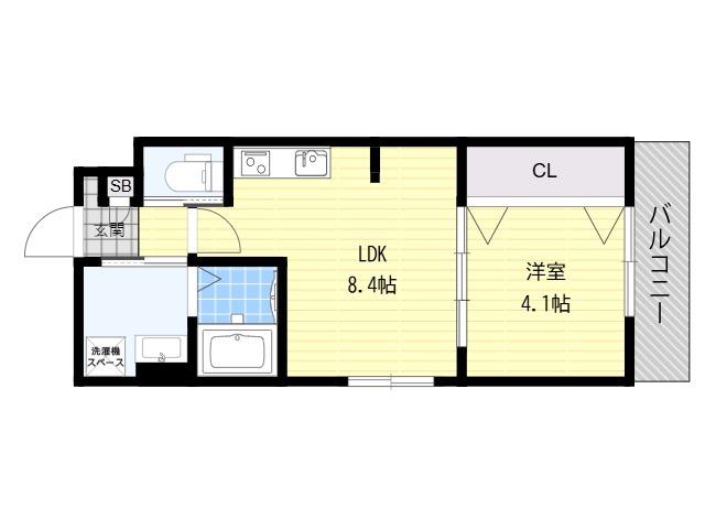 GRACIAS MAISON大和田(1LDK/3階)の間取り写真